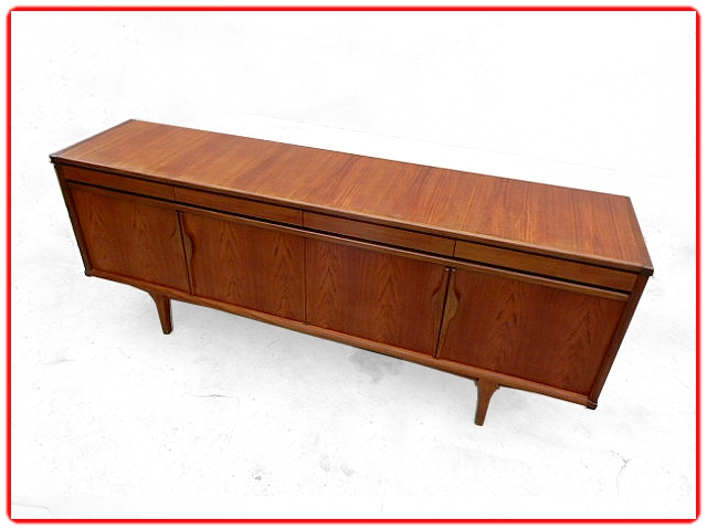 grande enfilade en teck scandinave vintage