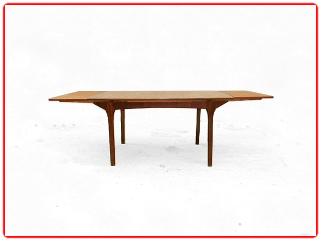 Table à rallonges vintage scandinave teck