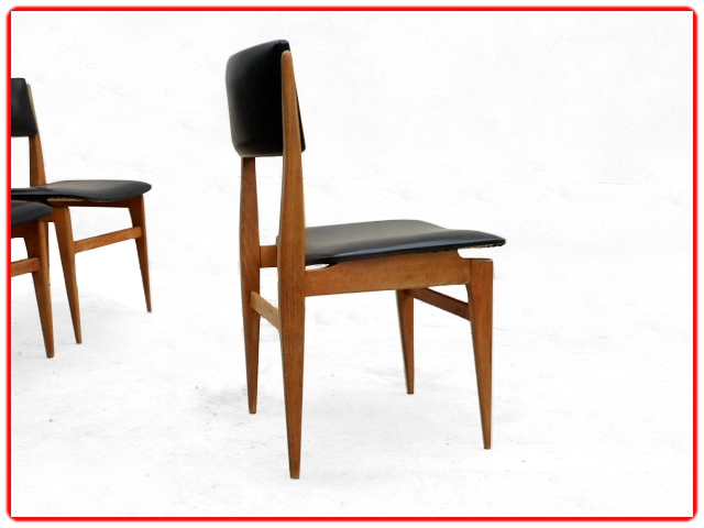 Chaises vintage scandinave teck 1960