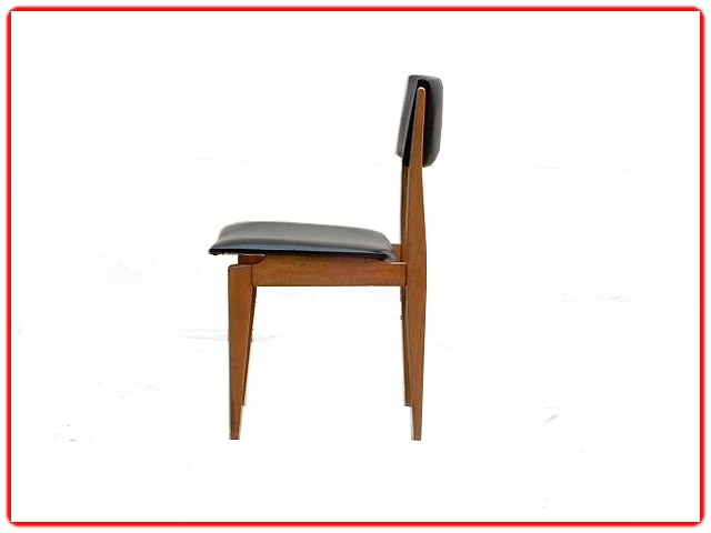 Chaises en teck scandinave vintage