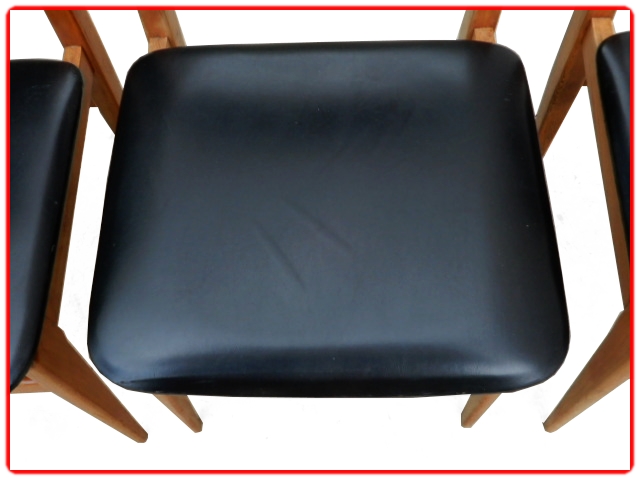 Chaises en teck scandinave vintage 1960