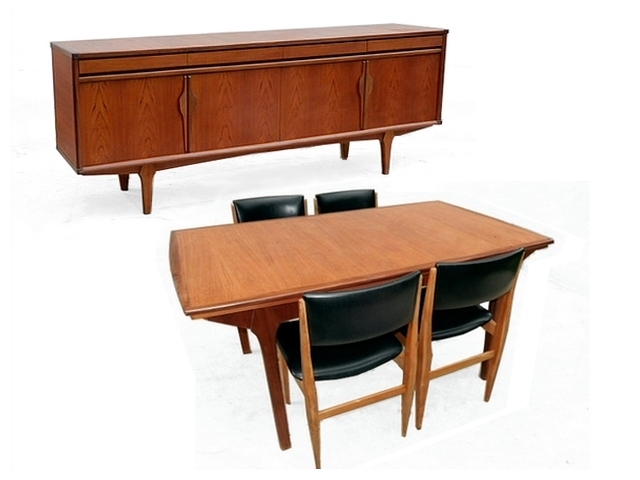 Salle à manger vintage scandinave teck