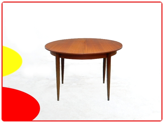 table à manger ronde avec rallonge