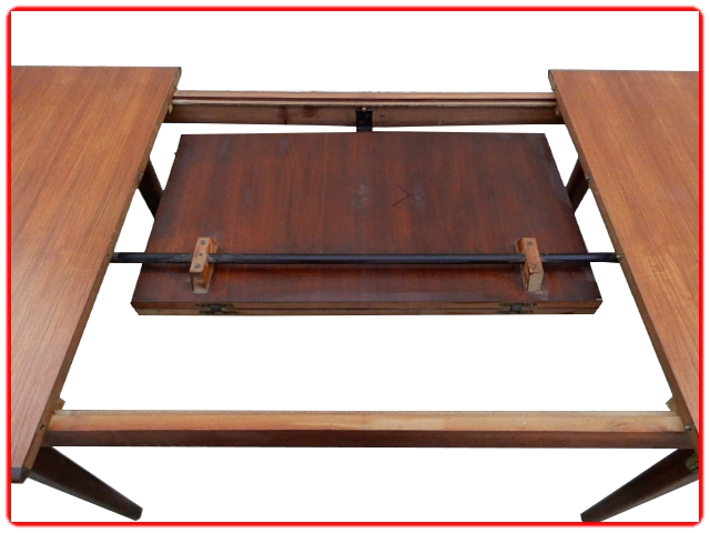 Table vintage scandinave teck extensible