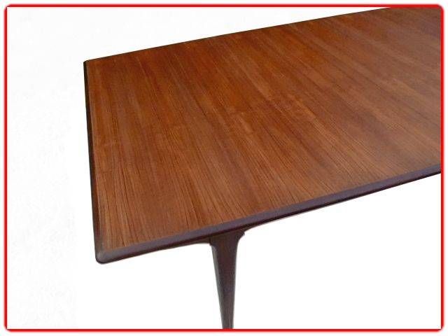 Table scandinave teck avec rallonge