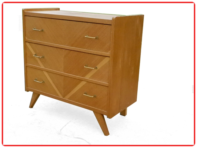 Commode vintage pieds compas