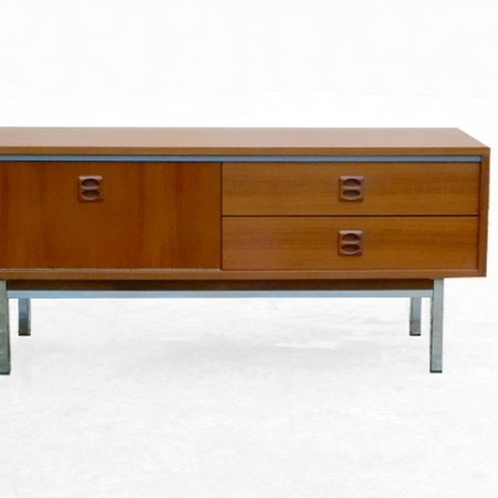 Meuble bas tv vintage en teck