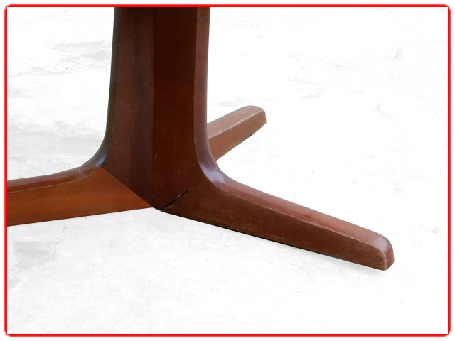 Table de repas Baumann avec 2 rallonges vintage 1960