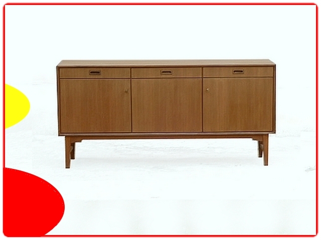 Enfilade suédoise teck Skaraborgs scandinave 1960