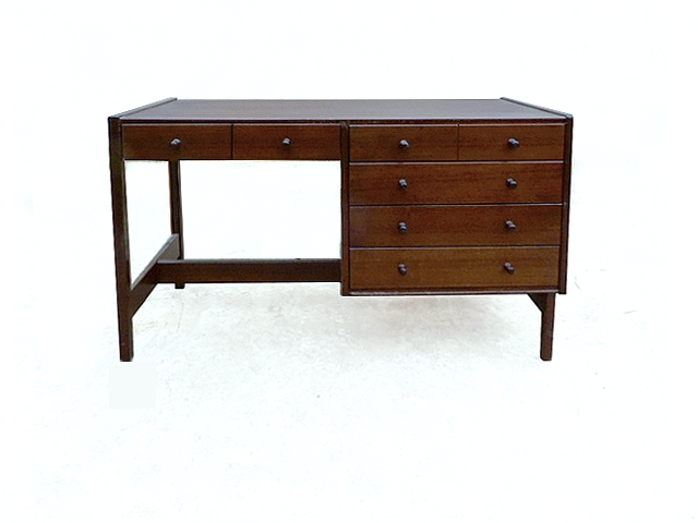 Bureau en teck scandinave vintage