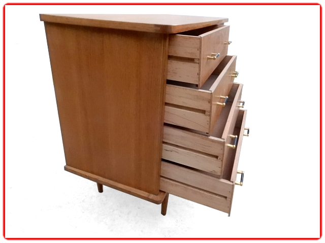 Commode bois vintage 1950