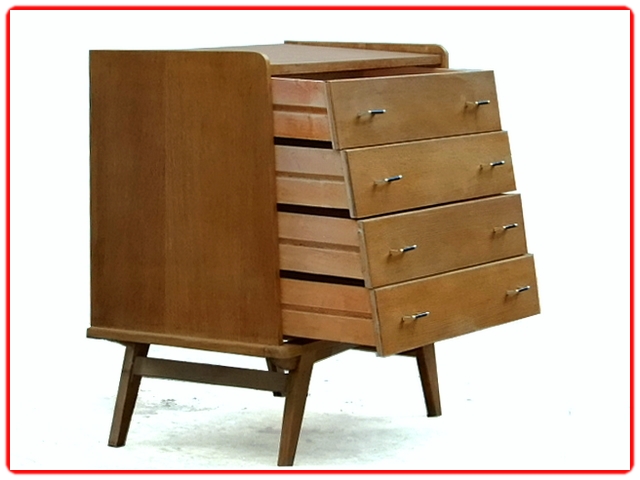 Commode vintage bois doré clair