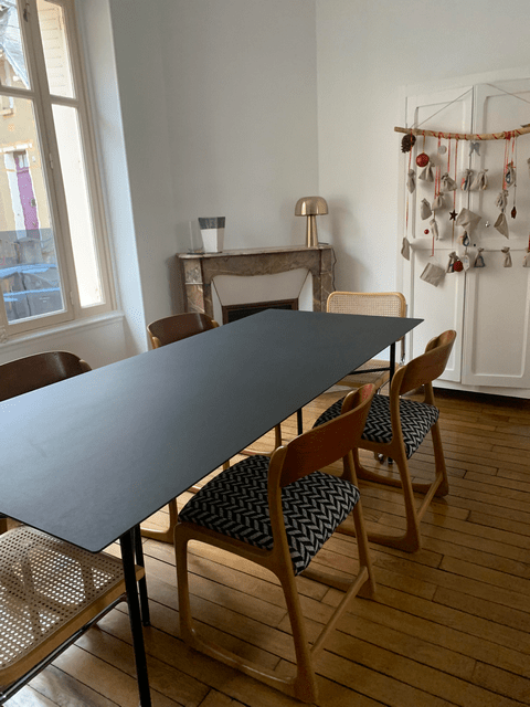 Chaises Baumann Traineaux vintage rénovées