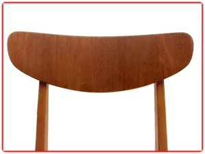 Chaises scandinave vintage dossier teck