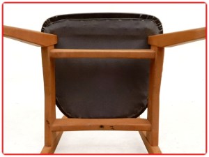 Chaises teck hêtre skaî vintage scaninave