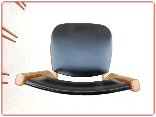 Chaises vintage scandinave skai et hêtre
