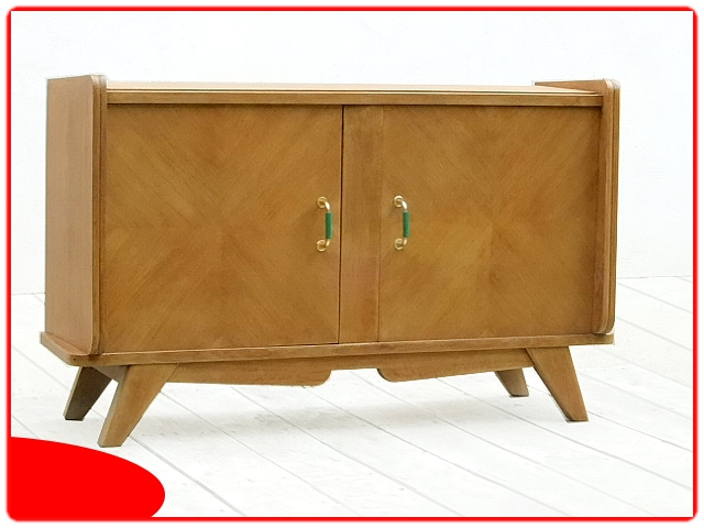 Buffet étroit meuble tv vintage 1950