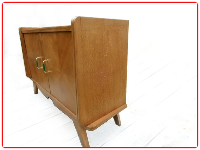 Buffet meuble tv vintage bois 1950
