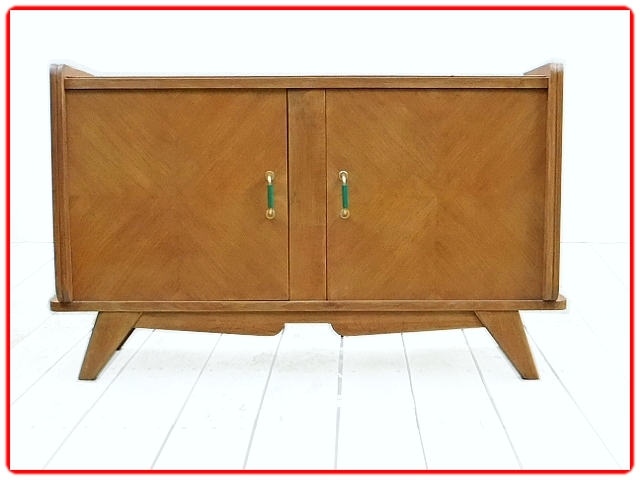 Buffet meuble tv bois massif vintage
