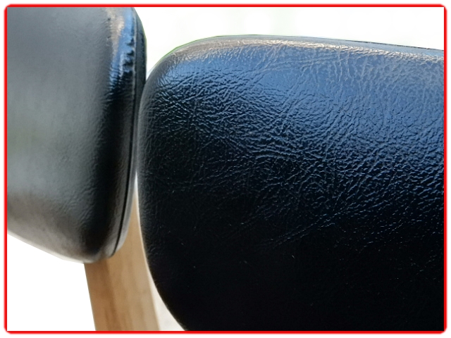 Chaises vintage skai noir