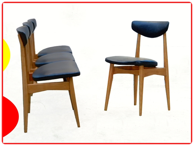 Chaises vintage scandinave retapisser