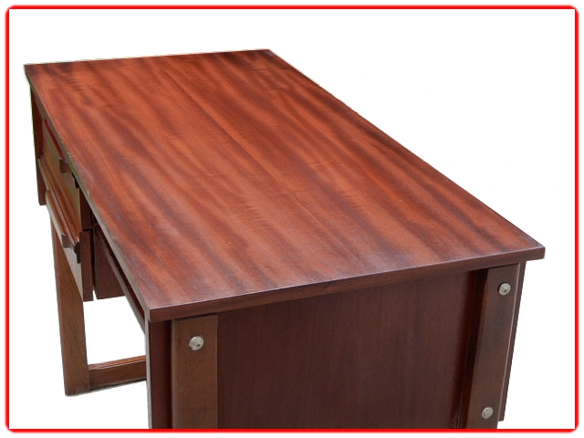 Bureau vintage acajou esprit scandinave