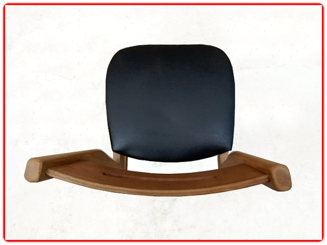 Chaises scandinave teck rénovées skai