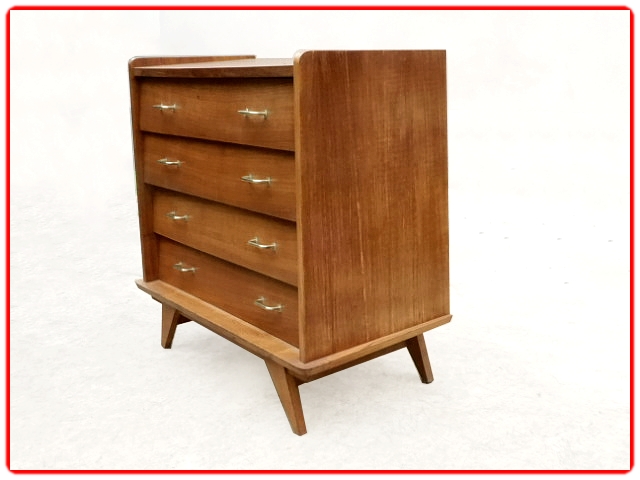 Commode vintage pieds compas