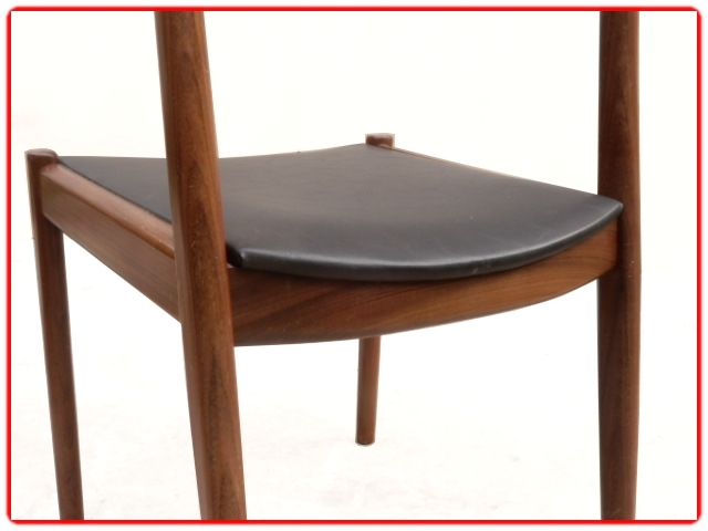 Chaises en palissandre scandinave vintage 1960