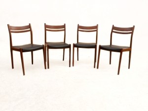 chaises scandinave palissandre années 1960