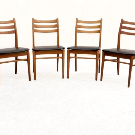 Chaises vintage scandinave bois skaî 1960