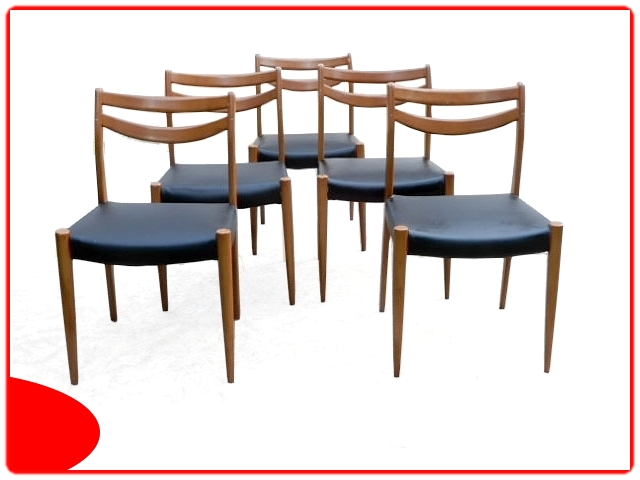 chaises vintage scandinave rénovées