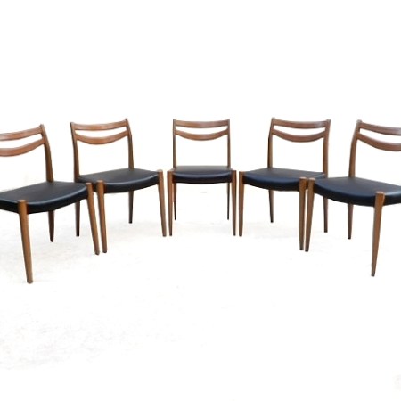 Chaises scandinave vintage 1960 rénovées