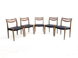 Chaises scandinave vintage 1960 rénovées