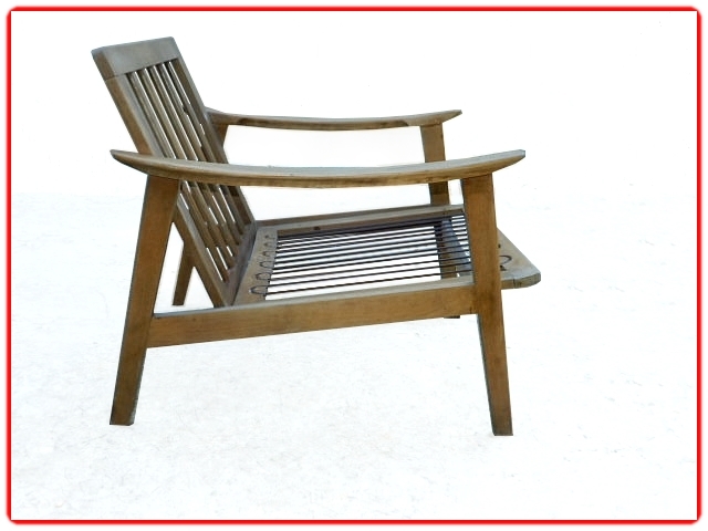 Fauteuil boomerang vintage scandinave