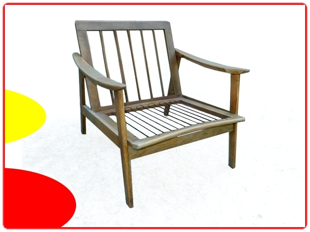 Fauteuil vintage scandinave boomerang