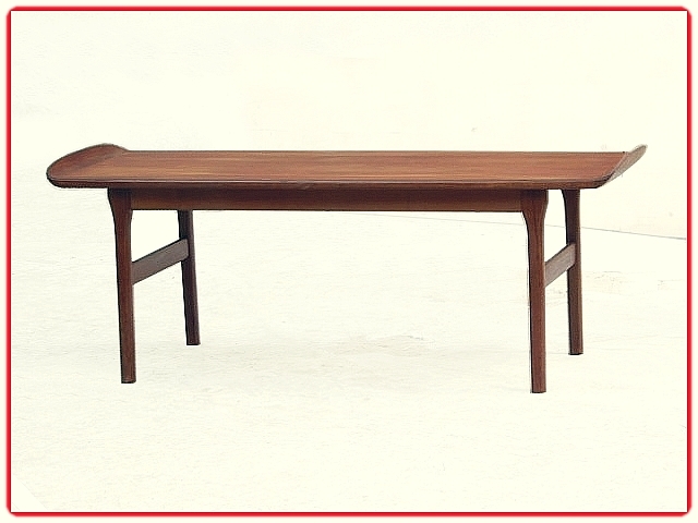 Table basse teck scandinave vintage 1960