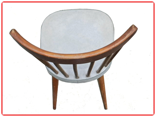 Chaises vintage dossier courbé