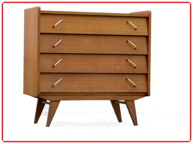 Commode vintage pieds compas