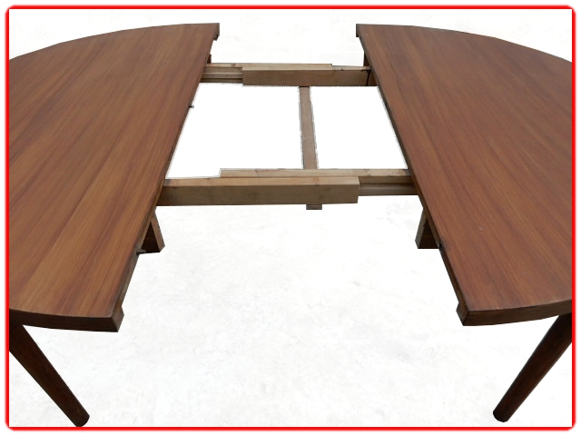 Table teck scaninave avec rallonge