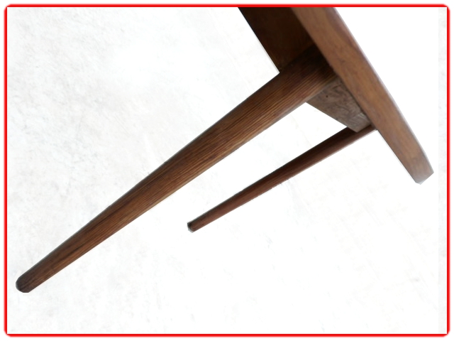 table de repas teck ronde