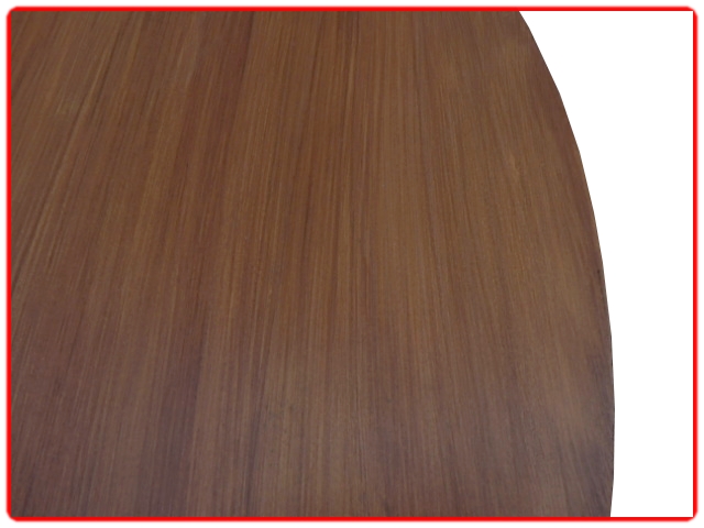 table de repas ronde teck