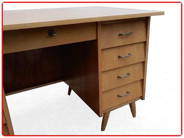 Bureau vintage 9 tiroirs 