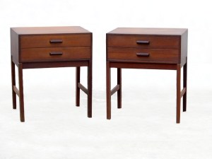 Chevets scandinave en teck Suède 1950 - 60