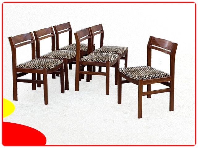 Chaises vintage teck massif