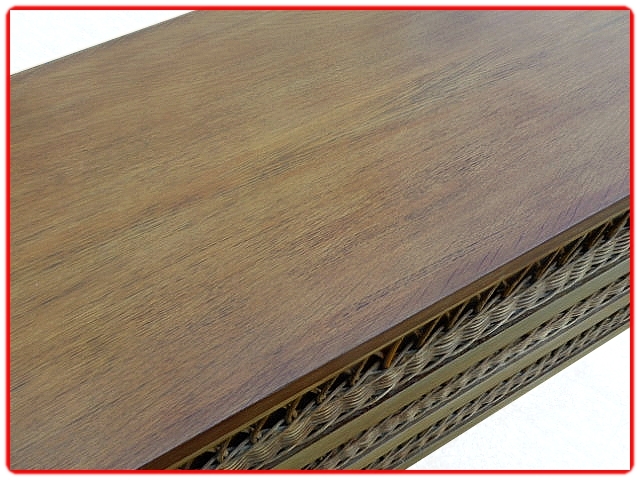 commode rotin années 50/60