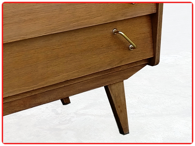 commode pieds compas vintage