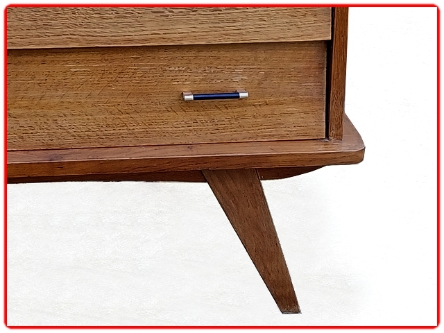 commode vintage pieds compas