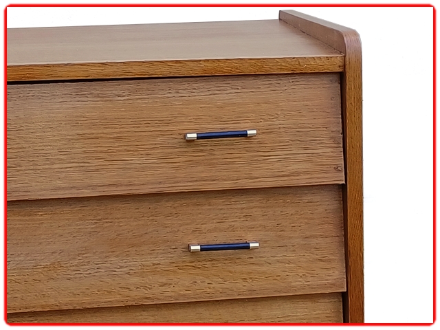 commode vintage poignées bakékite noire