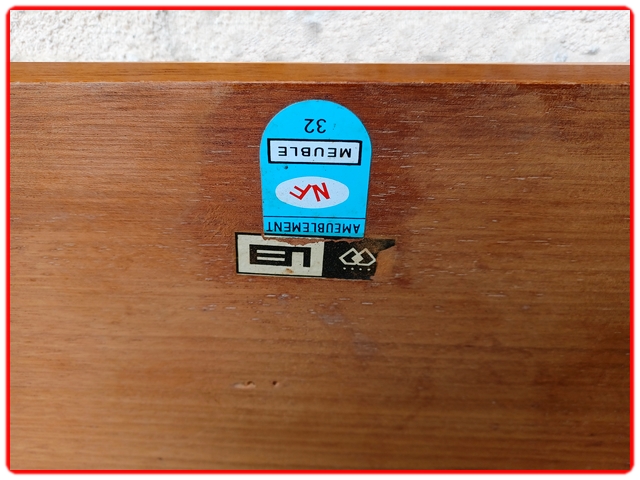 table de repas LB en teck années 60